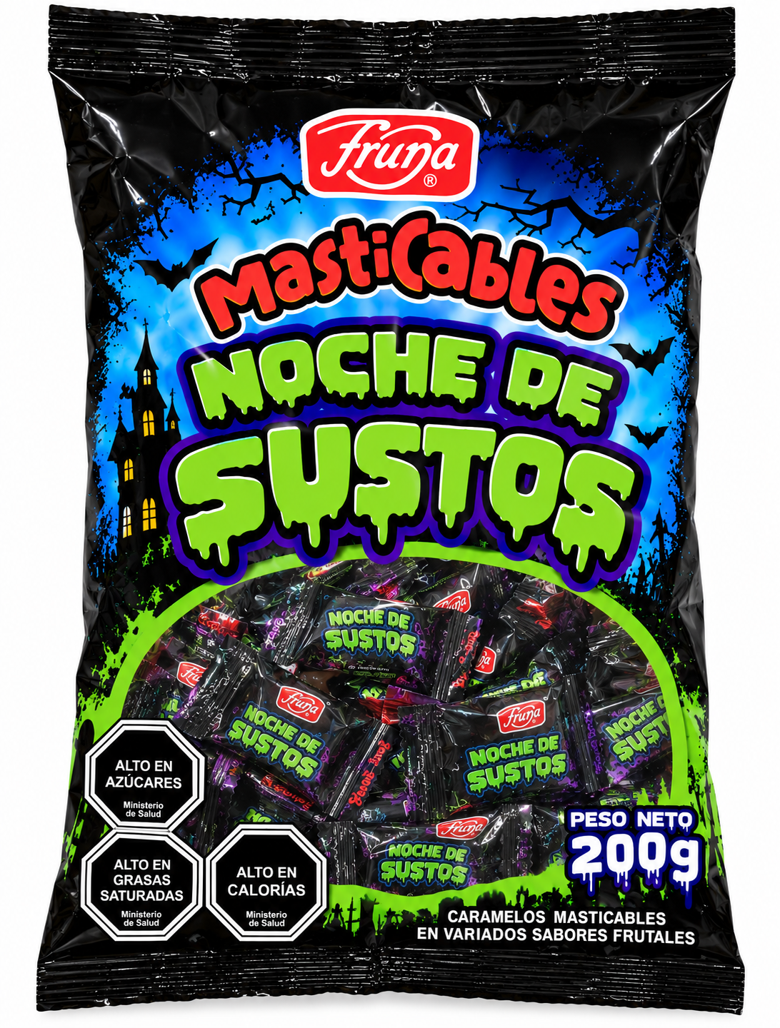 MASTICABLE NOCHE DE BRUJAS FRUNA 200 GR.