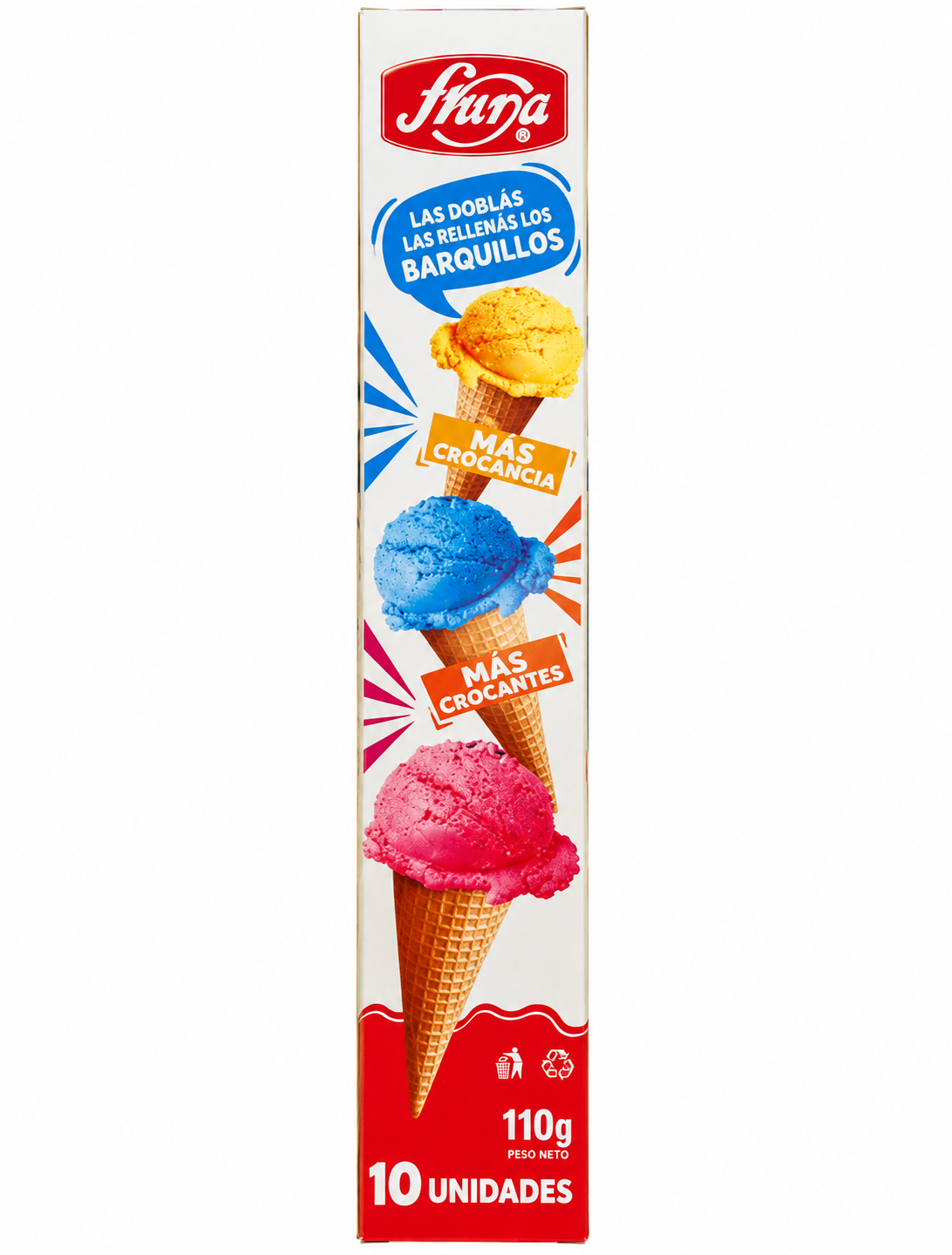 BARQUILLO DULCE FRUNA X 10 UN.
