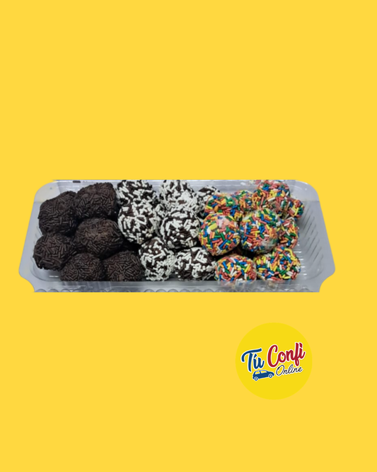 TRUFAS DE COLORES ARTESANALES X 25UN.