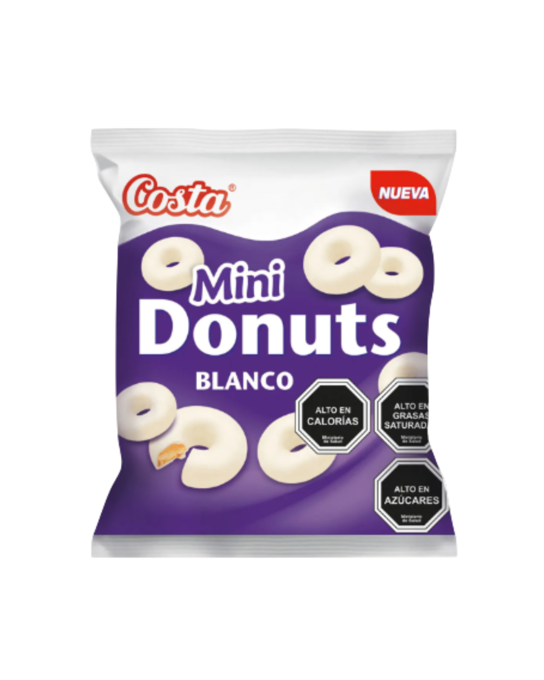 GALLETA MINI DONUT BLANCA X 10UN.