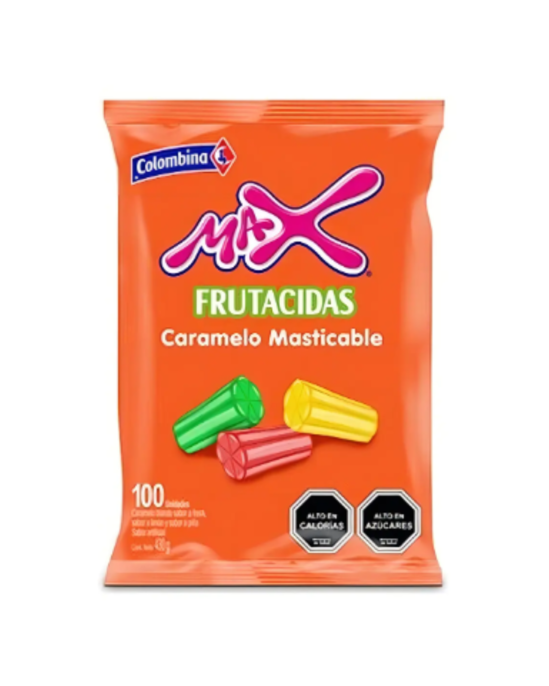 MAX FRUTACIDAS COLOMBINA X 100UN.
