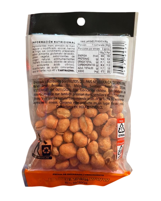 MANI JAPONES PIMIENTA NEVEN 90 GR.