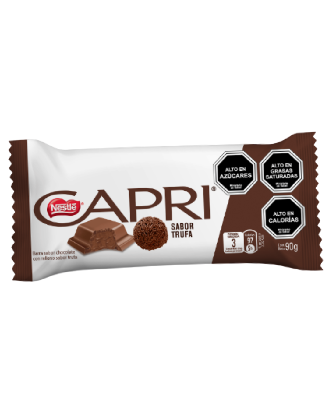 CHOCOLATE CAPRI TRUFA BARRA 90GR.