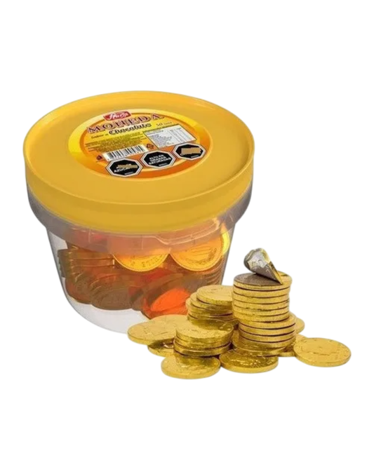 POTE MONEDAS CHOCOLATE FRUNA X 50UN