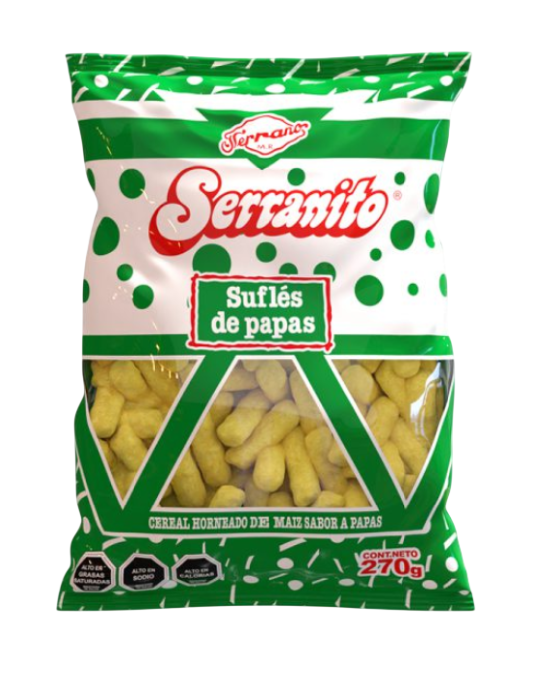 SUFLE SERRANO PAPA MEGA FRUNA 270GR.