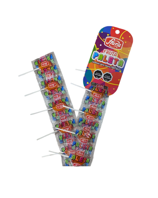 PALETA FRUNA DE TIRA X 10UN. SABORES.