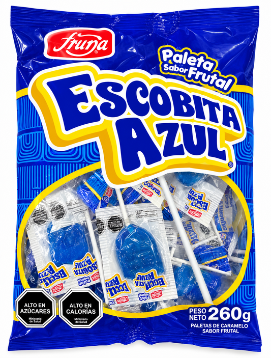PALETA ESCOBITA AZUL FRUNA X 20 UN. 260GR.