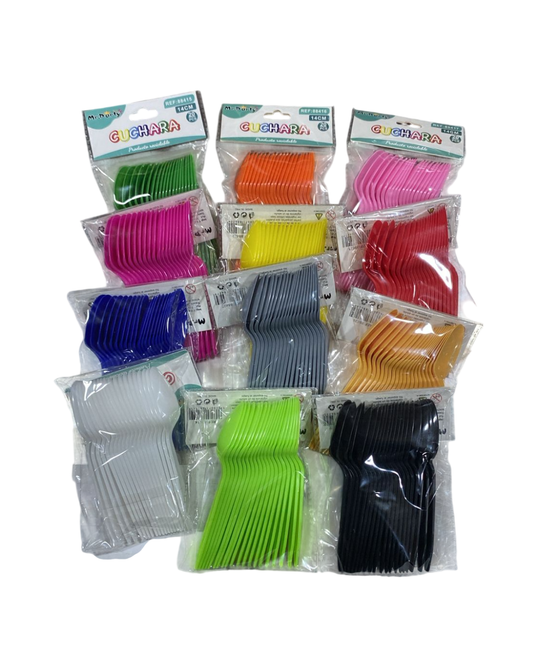 CUCHARA PLASTICA 14CM X 20UN.