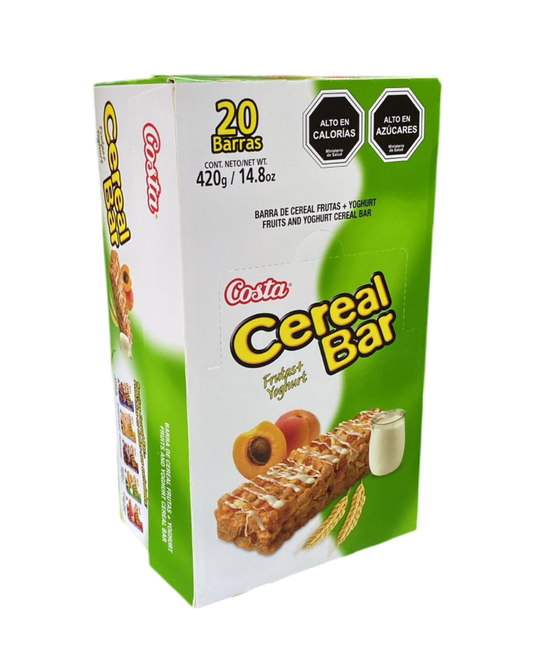 CEREAL BAR COSTA X 20UN. SABORES.