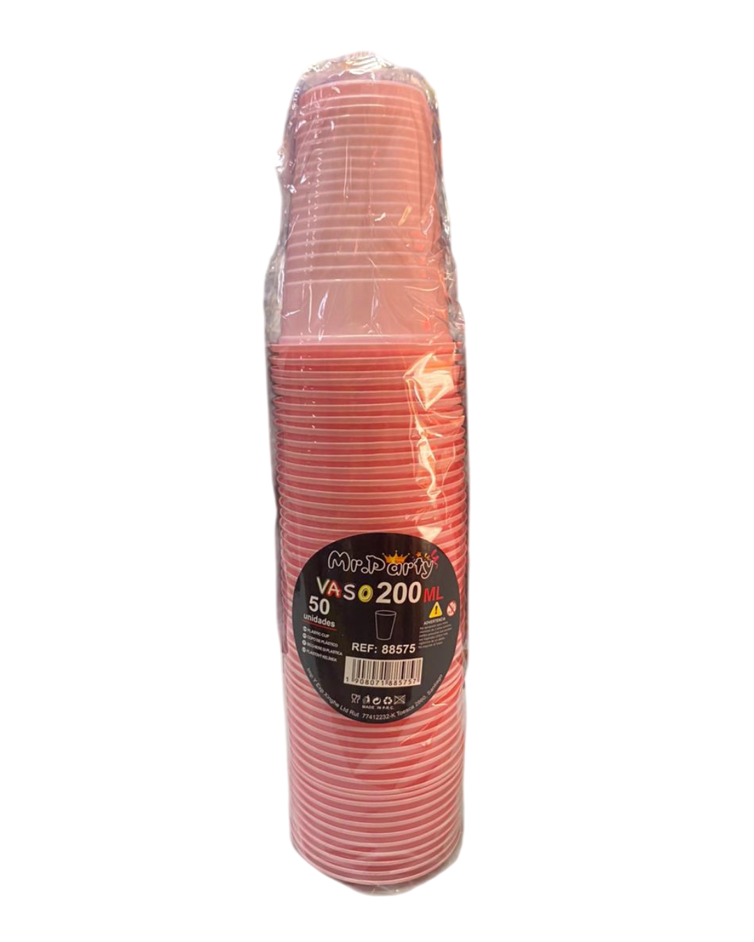 VASOS PLASTICOS X 50UN. COLORES.