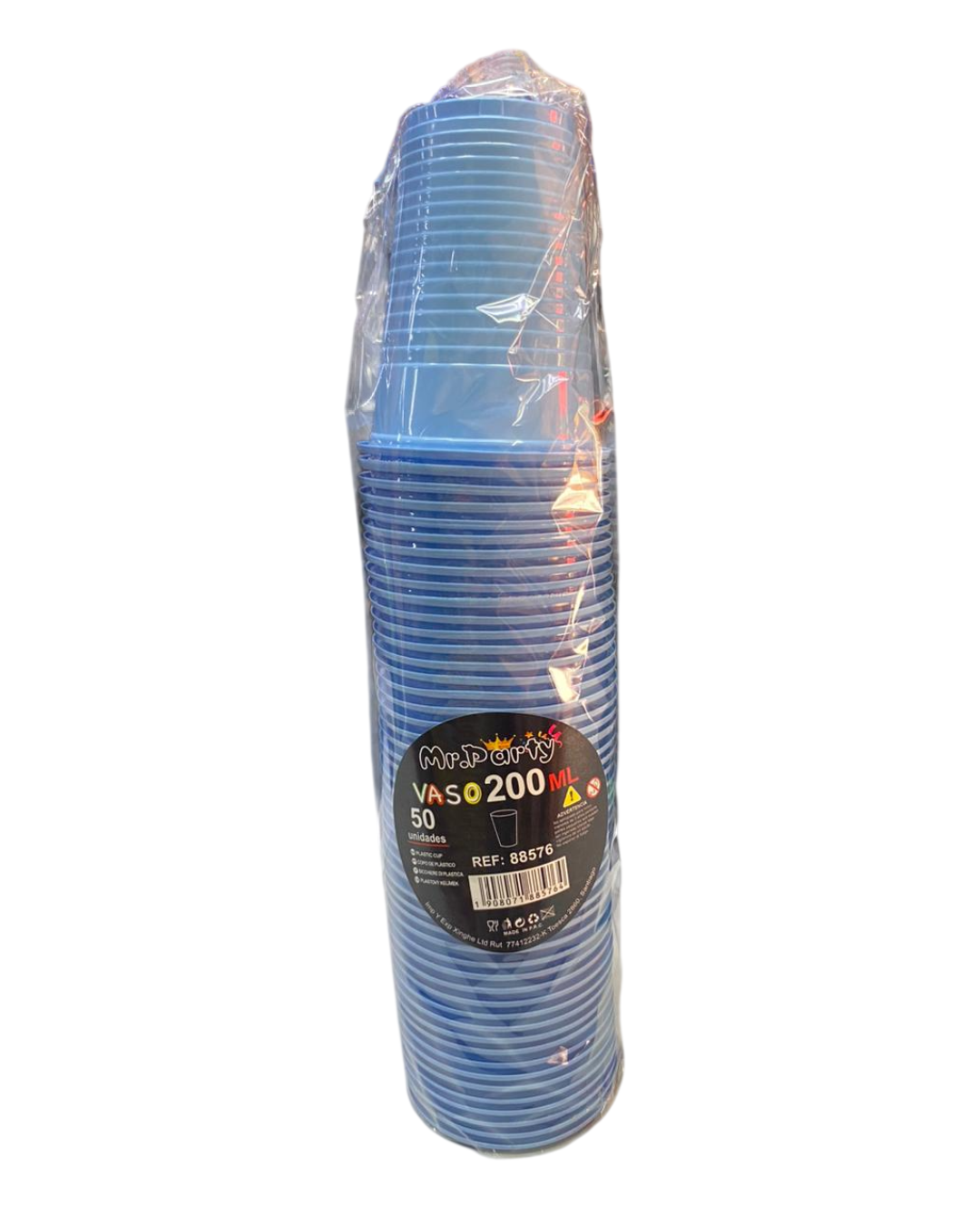 VASOS PLASTICOS X 50UN. COLORES.