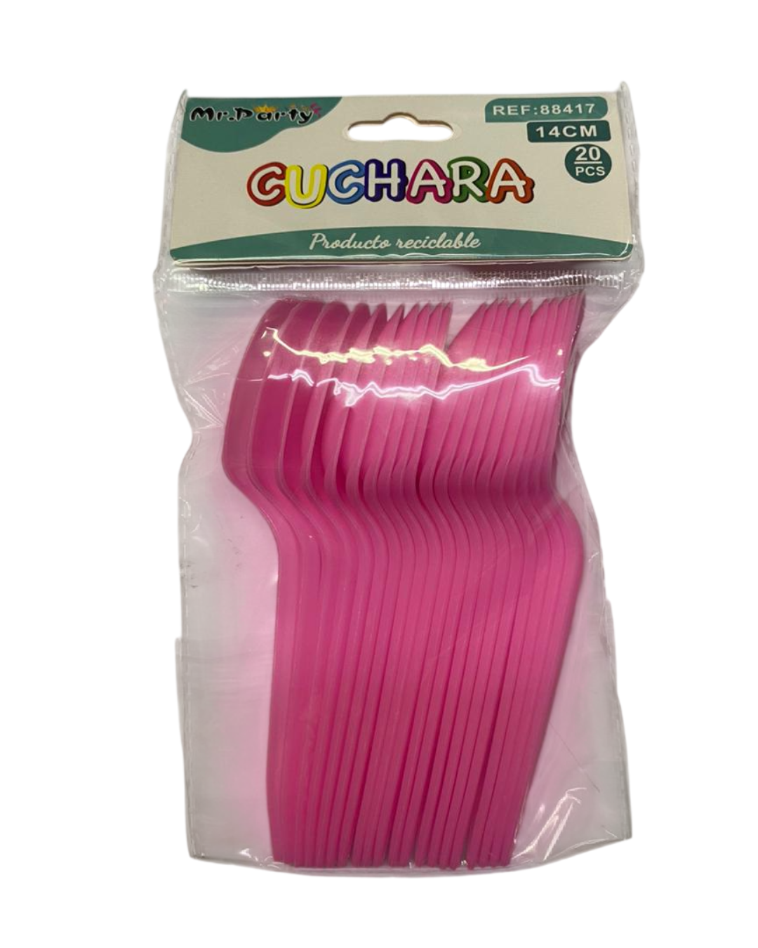 CUCHARA PLASTICA 14CM X 20UN.