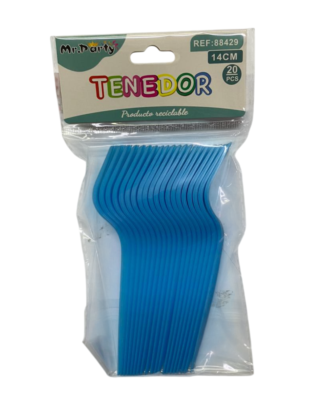 TENEDOR PLASTICO 14CM X 20UN.