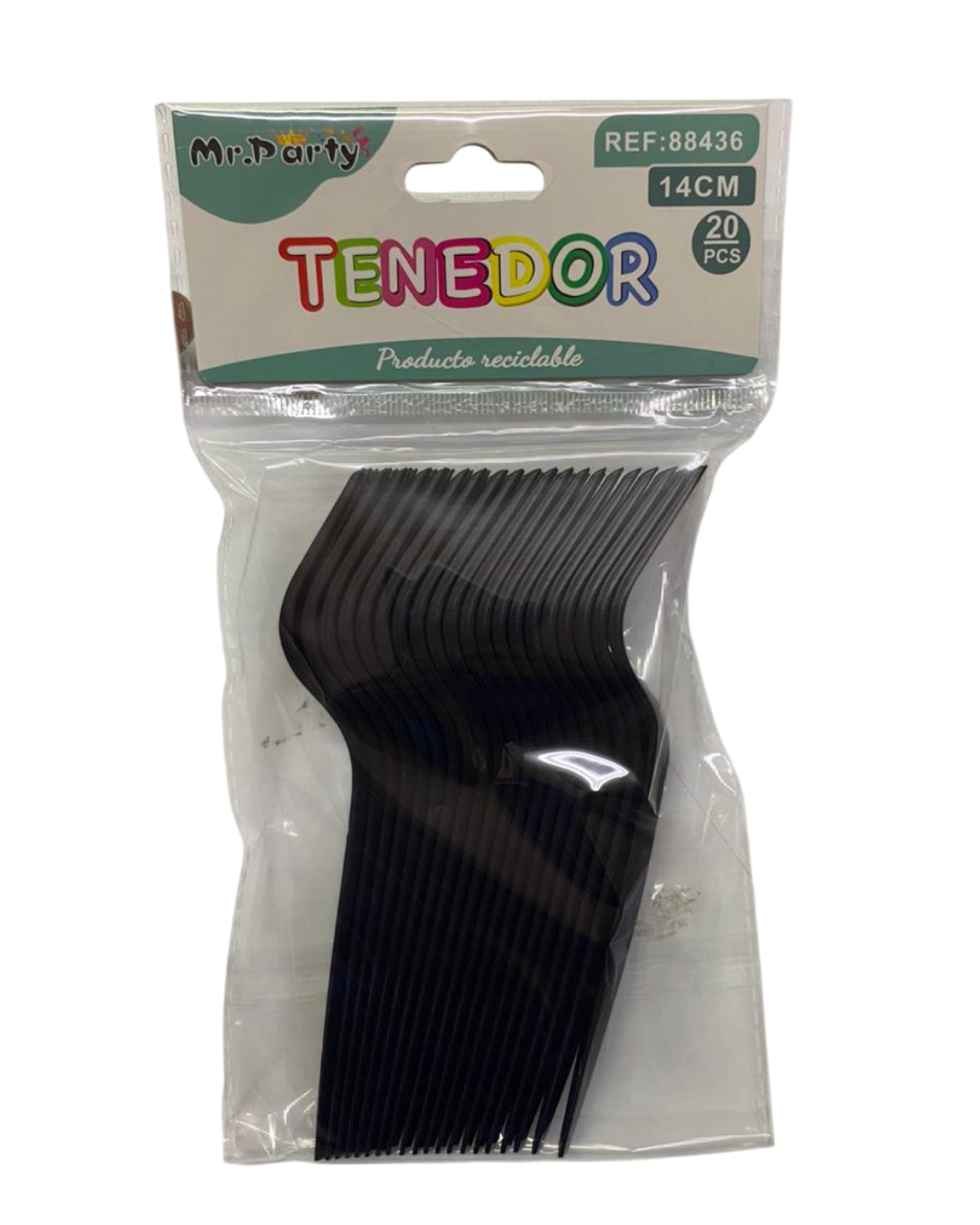 TENEDOR PLASTICO 14CM X 20UN.
