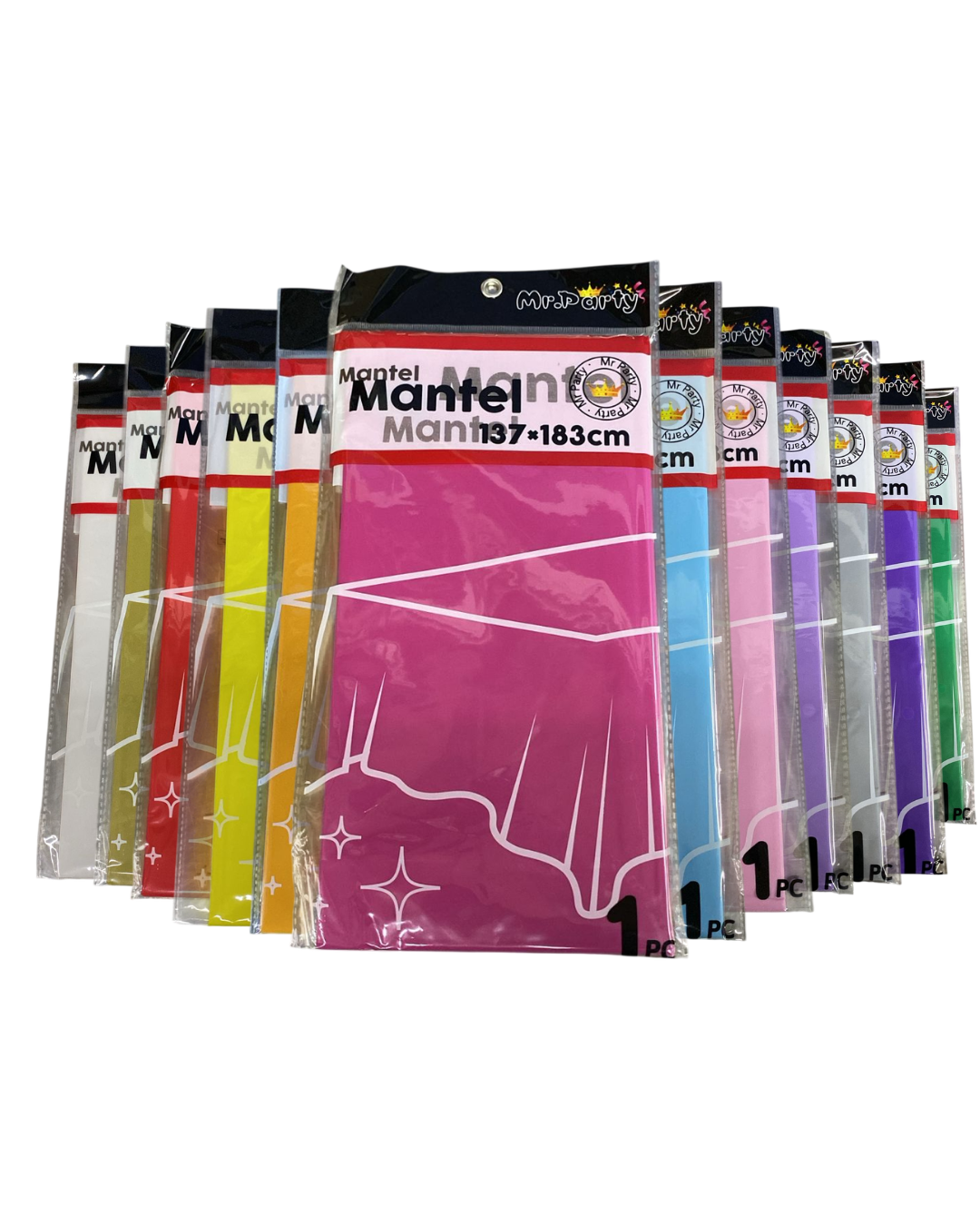 MANTEL LISO 1P. 137 X 183 CM. COLORES.