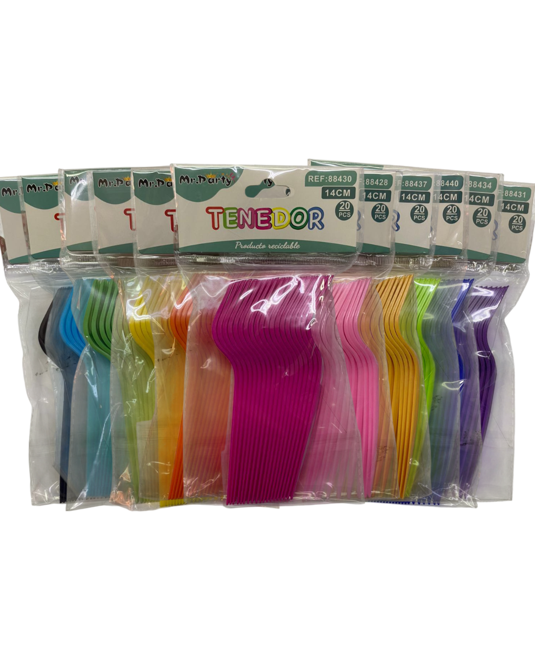 TENEDOR PLASTICO 14CM X 20UN.