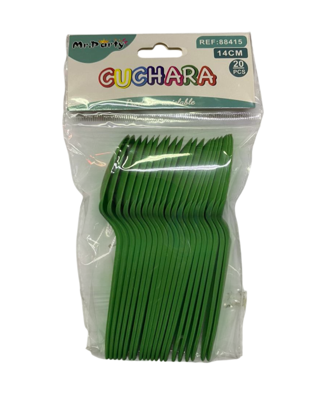 CUCHARA PLASTICA 14CM X 20UN.
