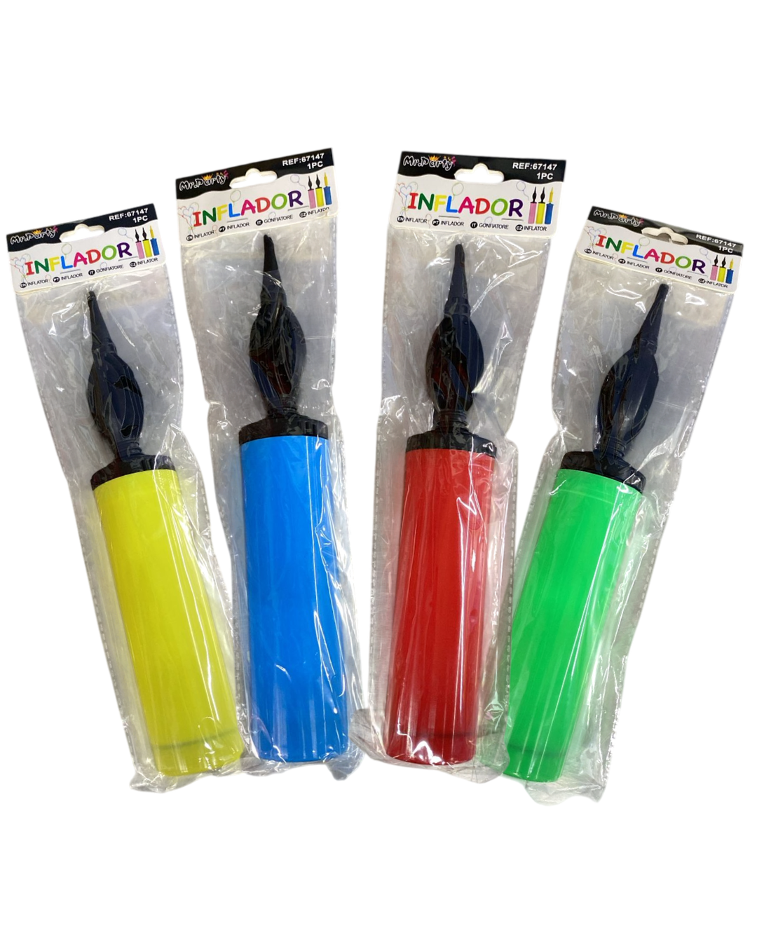 INFLADOR DE GLOBOS. COLORES.