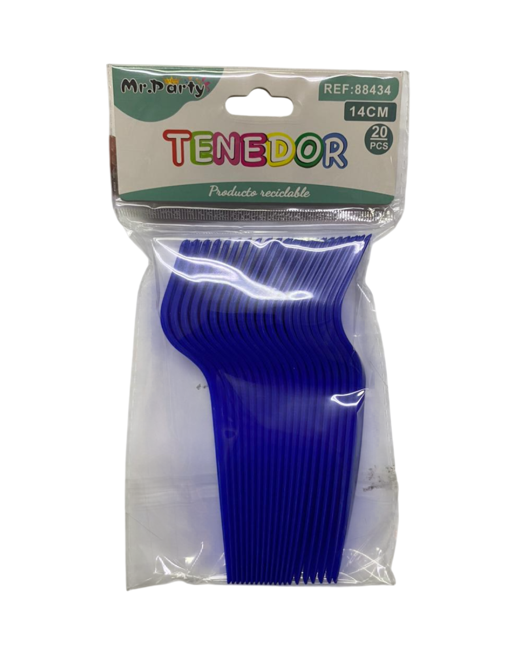 TENEDOR PLASTICO 14CM X 20UN.
