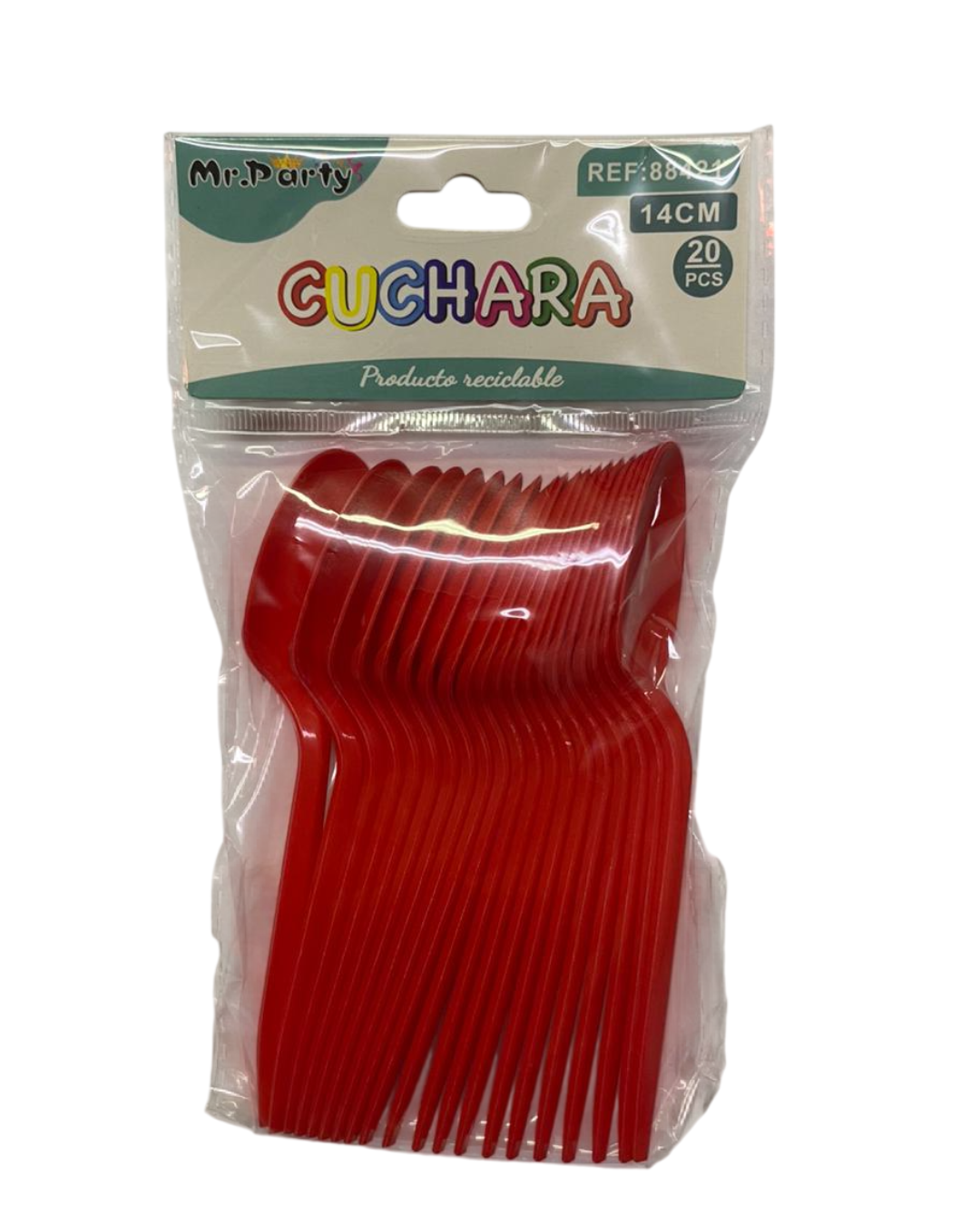 CUCHARA PLASTICA 14CM X 20UN.