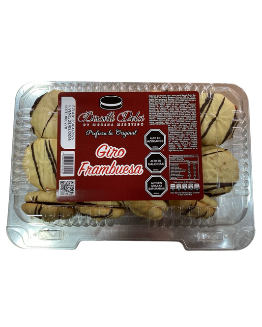 GALLETA GIRO FRAMBUESA ARTESANAL X 2OUN.