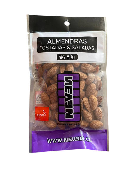 ALMENDRAS TOSTADAS Y SALADAS NEVEN 80 GR.