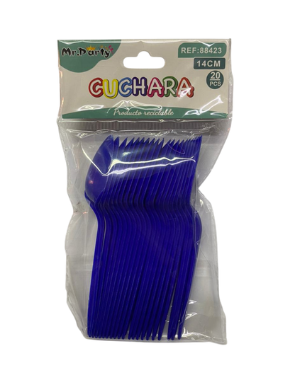 CUCHARA PLASTICA 14CM X 20UN.