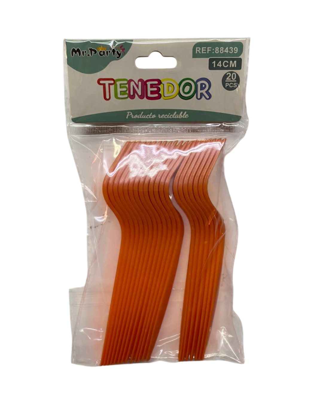 TENEDOR PLASTICO 14CM X 20UN.
