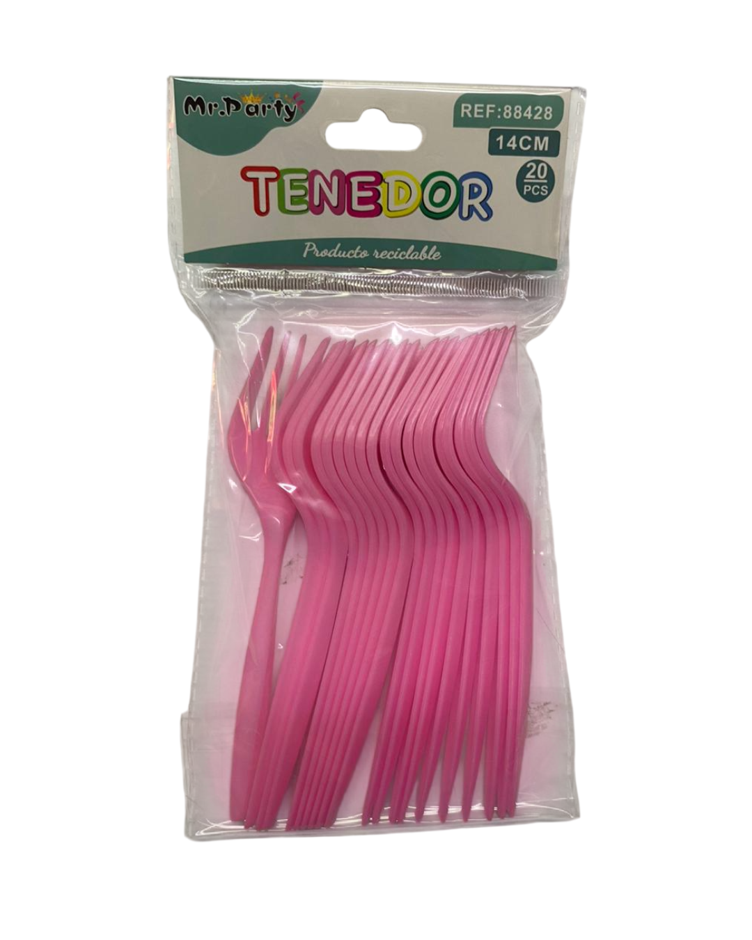 TENEDOR PLASTICO 14CM X 20UN.