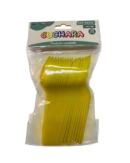 CUCHARA PLASTICA 14CM X 20UN.