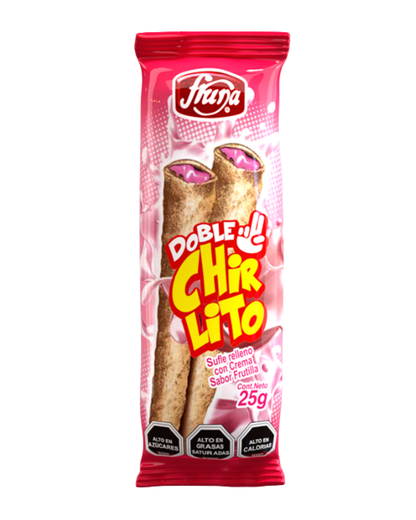 DOBLE CHIRLITO FRUTILLA FRUNA X 40 UN.