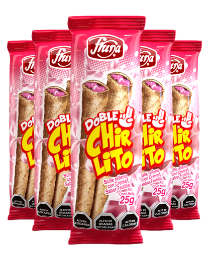 DOBLE CHIRLITO FRUTILLA FRUNA X 40 UN.