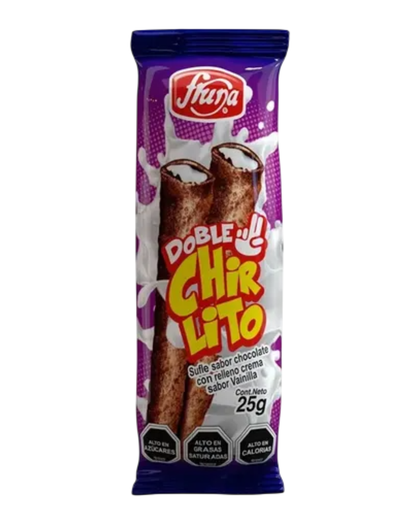DOBLE CHIRLITO CHCOLATE VAINILLA FRUNA X 40 UN.