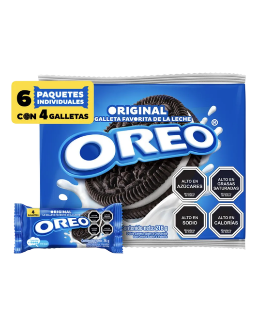 GALLETA OREO ORIGINAL PACK X 6 UN.