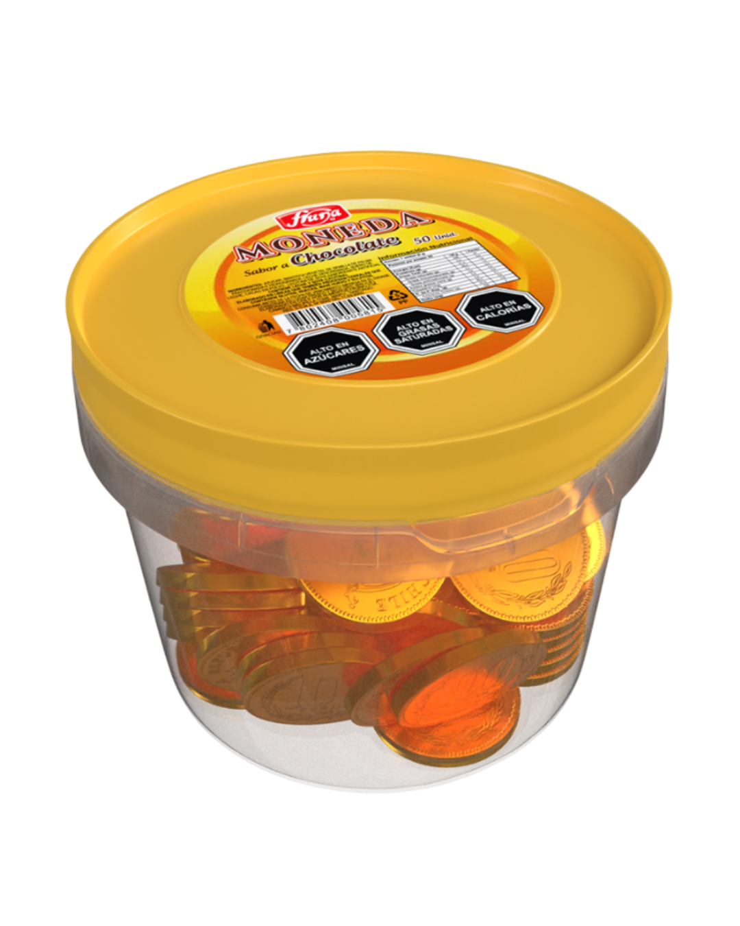 POTE MONEDAS CHOCOLATE FRUNA X 50UN