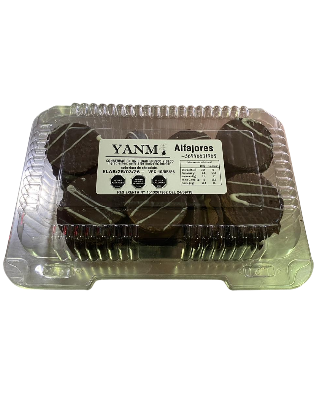 GALLETA ALFAJOR ARTESANAL X 14UN.
