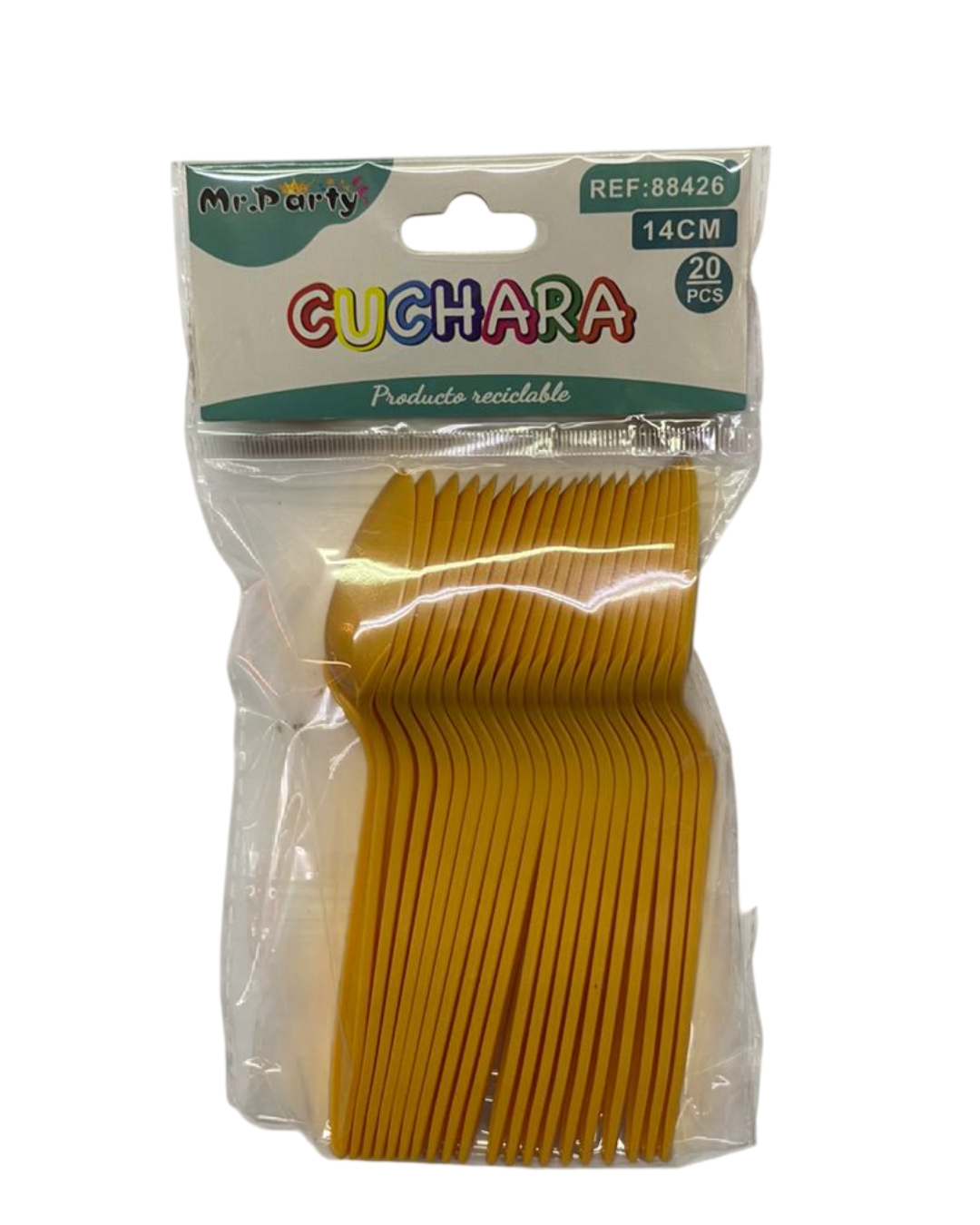 CUCHARA PLASTICA 14CM X 20UN.