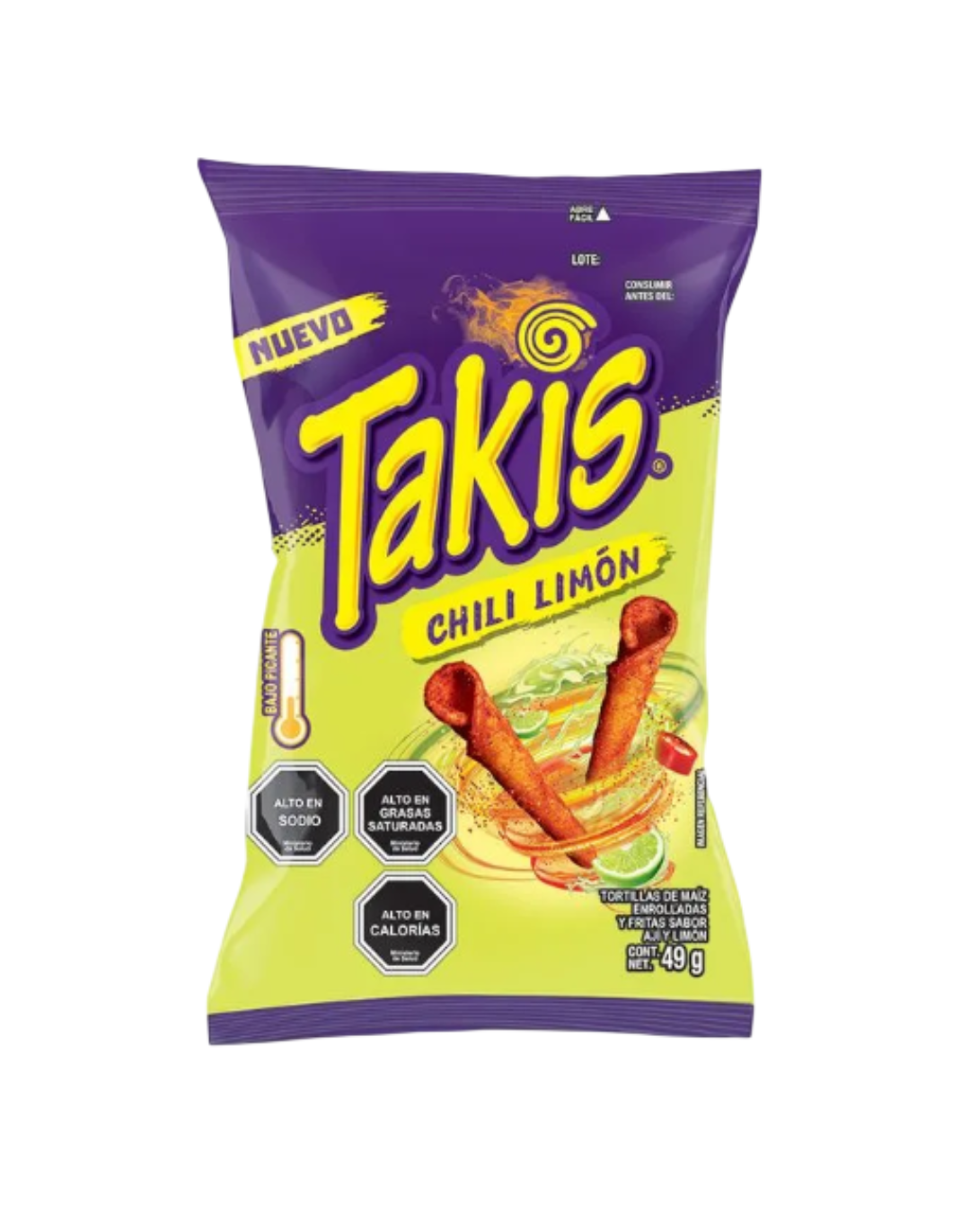TAKIS CHILI LIMON 49 GR.