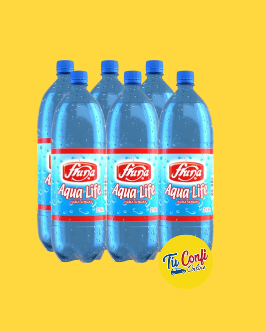 AGUA LIFE FRUNA C/GAS PACK X 6 UN.
