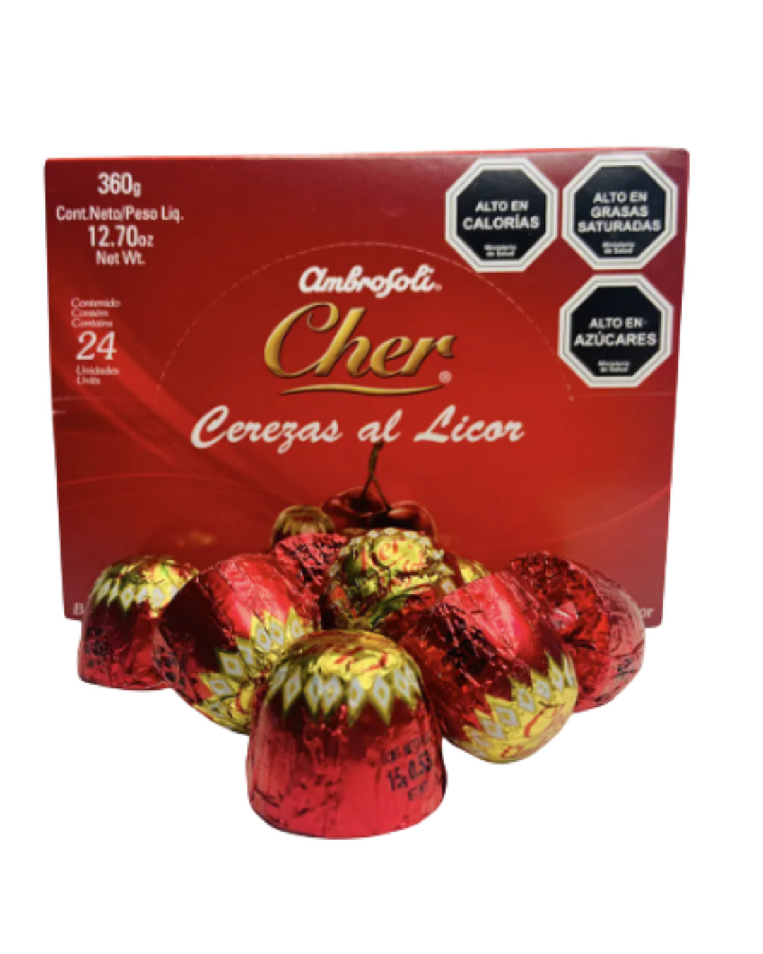 CEREZAS AL LICOR AMBROSOLI X 24 UN.