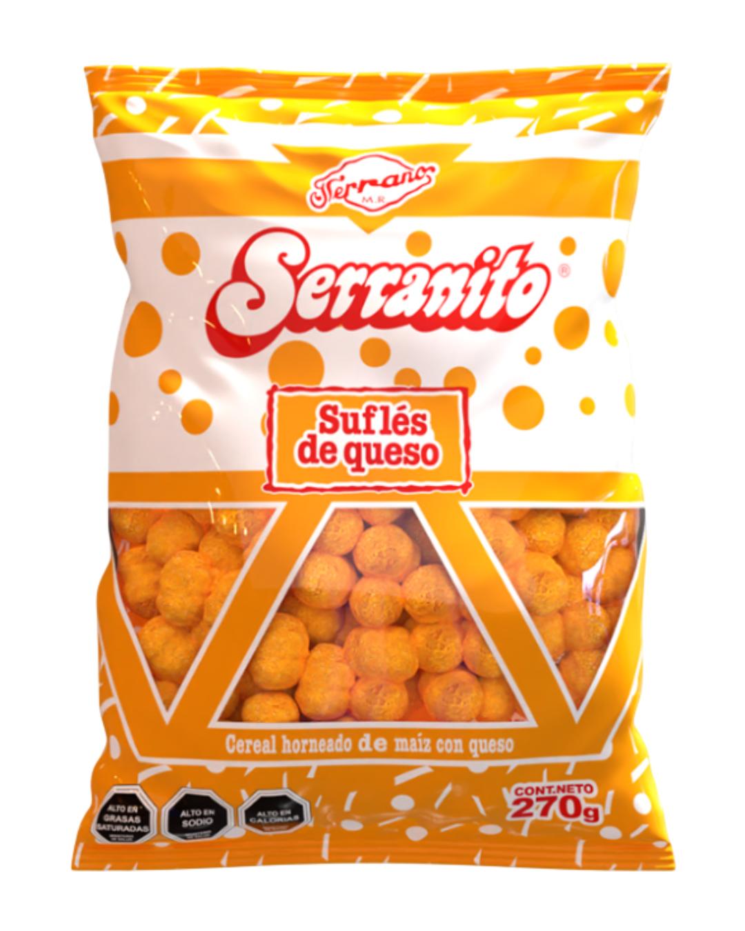 SUFLE SERRANO QUESO MEGA FRUNA 270 GR.