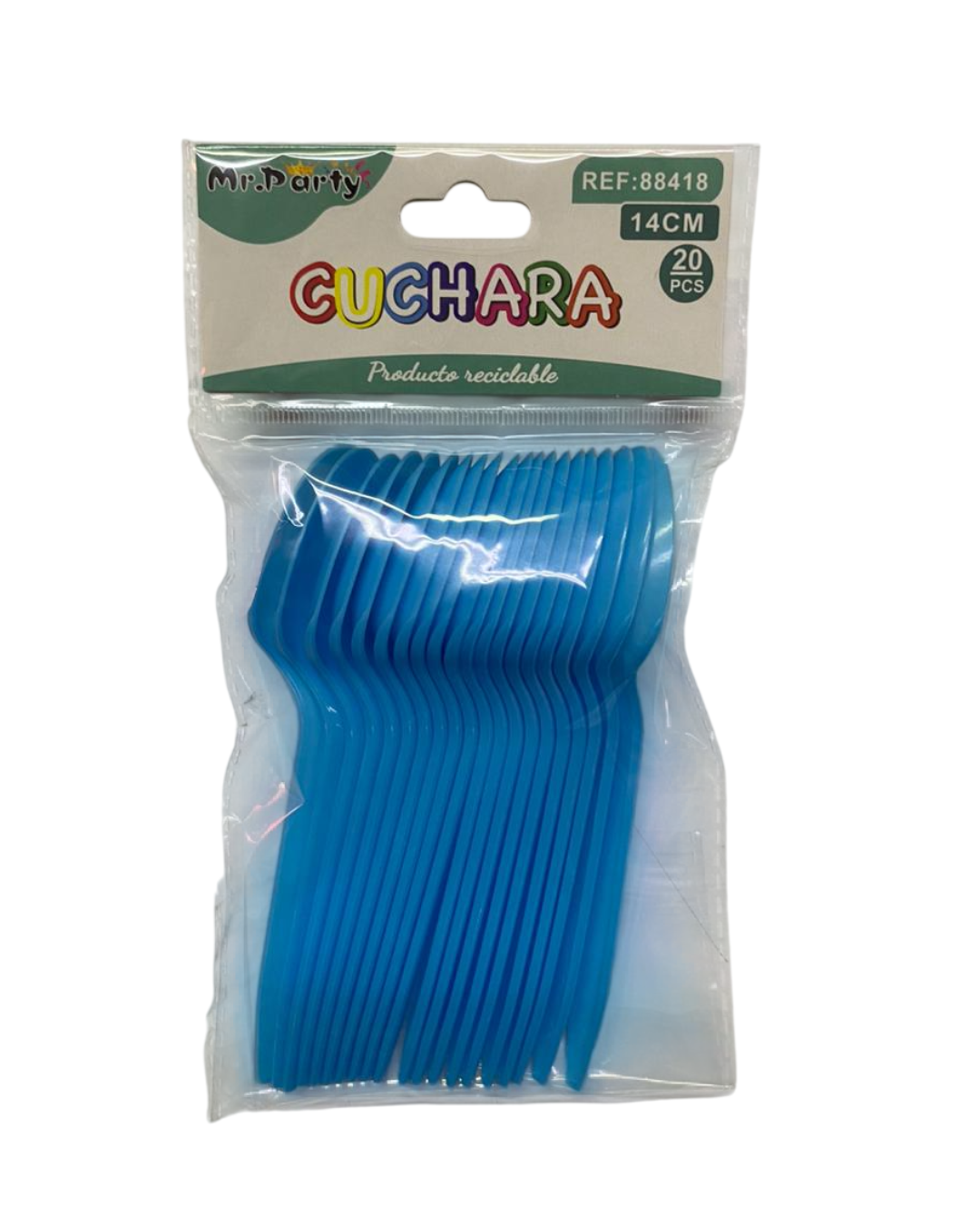 CUCHARA PLASTICA 14CM X 20UN.