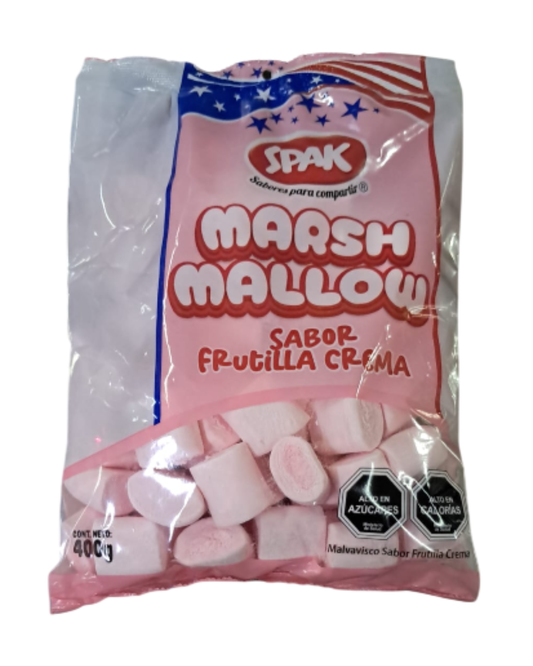 MARSHMALLOW FRUTILLA CREMA SPAK 400GR.