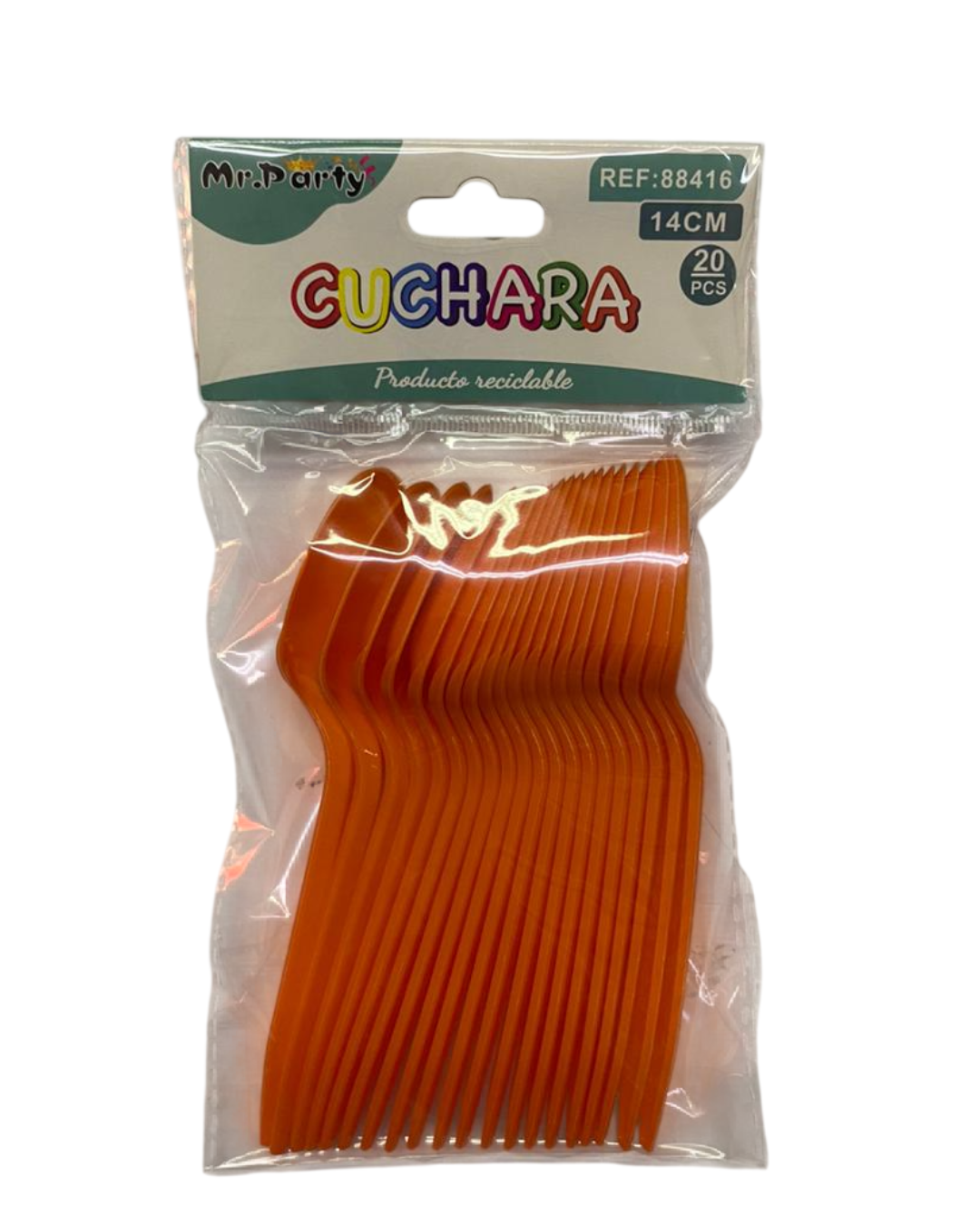CUCHARA PLASTICA 14CM X 20UN.