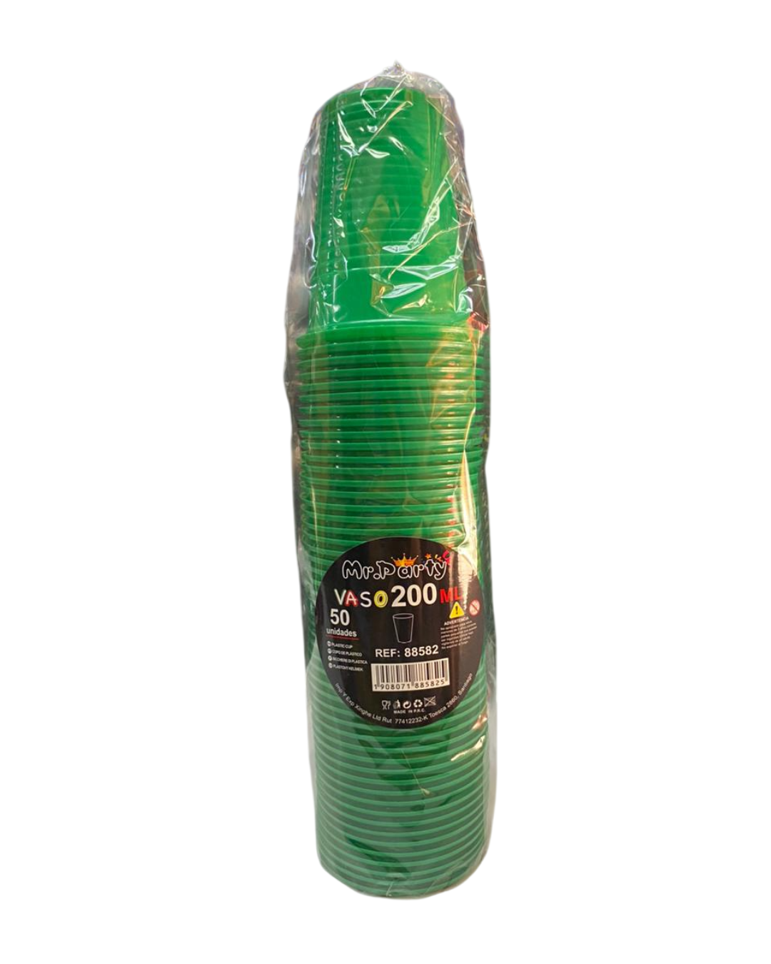 VASOS PLASTICOS X 50UN. COLORES.