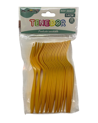 TENEDOR PLASTICO 14CM X 20UN.