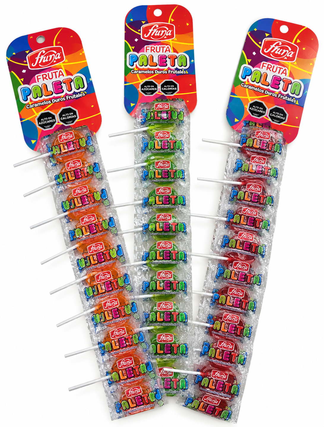 PALETA FRUNA DE TIRA X 10UN. SABORES.