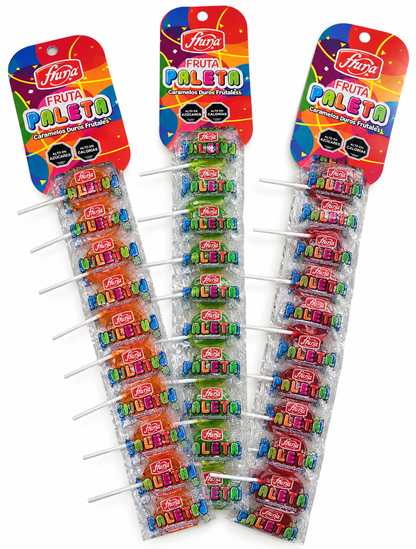 PALETA FRUNA DE TIRA X 10UN. SABORES.