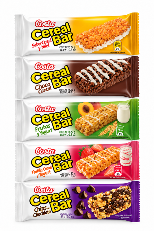 CEREAL BAR COSTA X 20UN. SABORES.